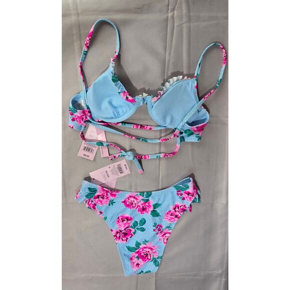 Wild Fable XXS (00) Bikini Floral NWT - Picture 5 of 10